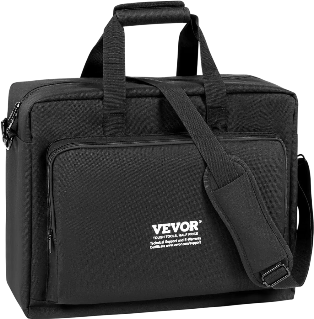 VEVOR Padded DJ Mixer Gig Bag, 1200D Oxford Fabric, DJ Gear Carry Bag with a Storage Pocket 4.92 ft Removable Shoulder Strap 0.39 in Padding, 19.29 x 8.66 x 15.34 in Storage Case for DJ Controller