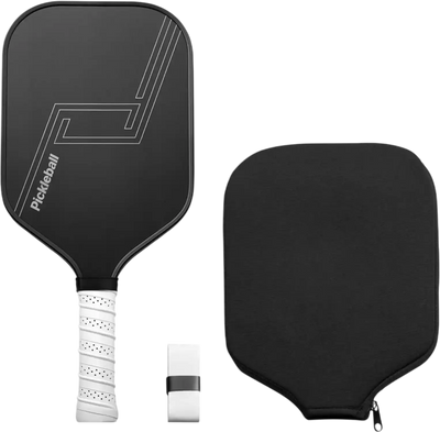 VEVOR Pickleball Paddle, T700 Carbon Fiber Surface & Honeycomb Core, Professional Pickleball Paddle with Increased Power & Control & Spin, Pro Pickle Ball Racket for Adults, Men & Women, Black