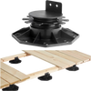 VEVOR Deck Blocks 24 PCS, 2000lbs / 907.18kg Load Capacity Deck Support Plastic Pedestal Paver, Raising 1.18 - 2.36 inch / 30 - 60 mm, Height Adjustable Shed Foundation Base for Wood Concrete Metal