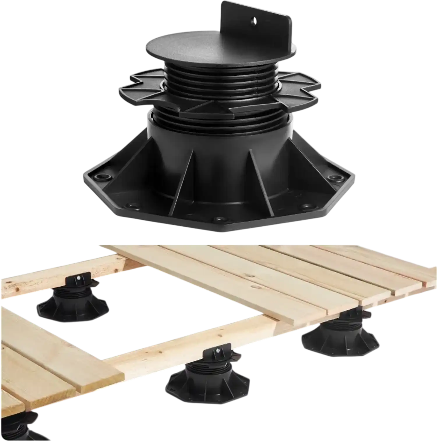Vevor Deck Support Pedestal Adjustable 24-Piece Foundation Base 2.36