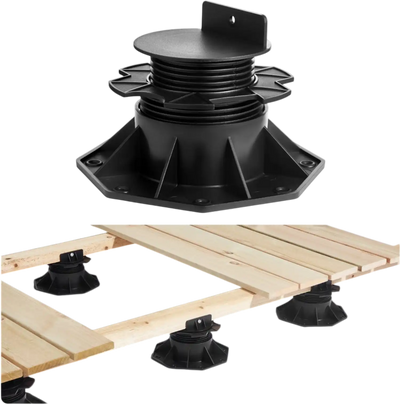 Vevor Deck Support Pedestal Adjustable Plastic Deck Blocks 12-Piece Set New