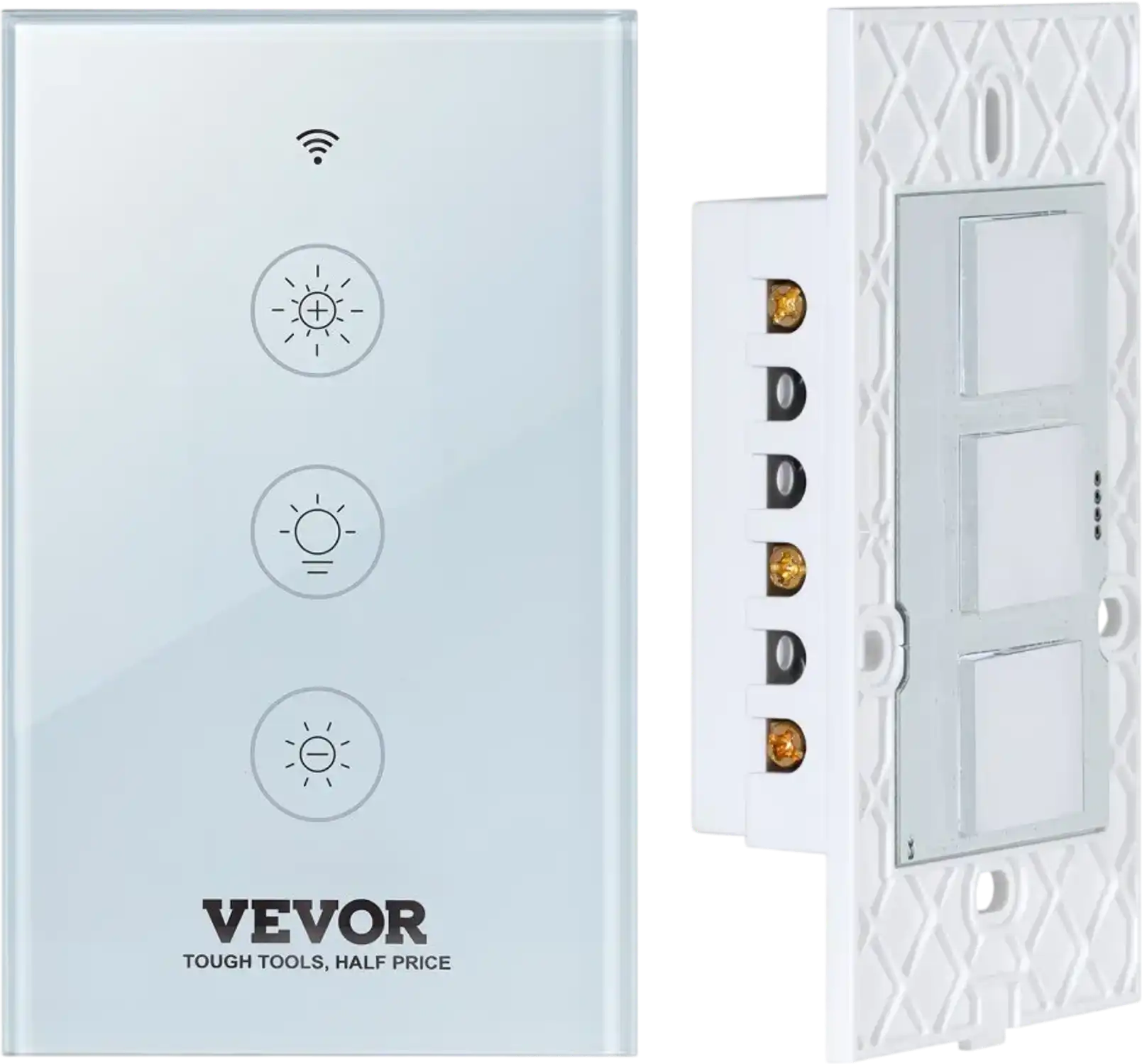 Vevor Smart Light Dimmer Switch Wi-Fi 2.4GHz Touch Panel App Remote Control New