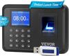 VEVOR Time Clock, Fingerprint Time Clocks for Employees Small Business, Biometric Time Clock with USB Drive,  Automatic Punch In/Out, No Monthly Fees
