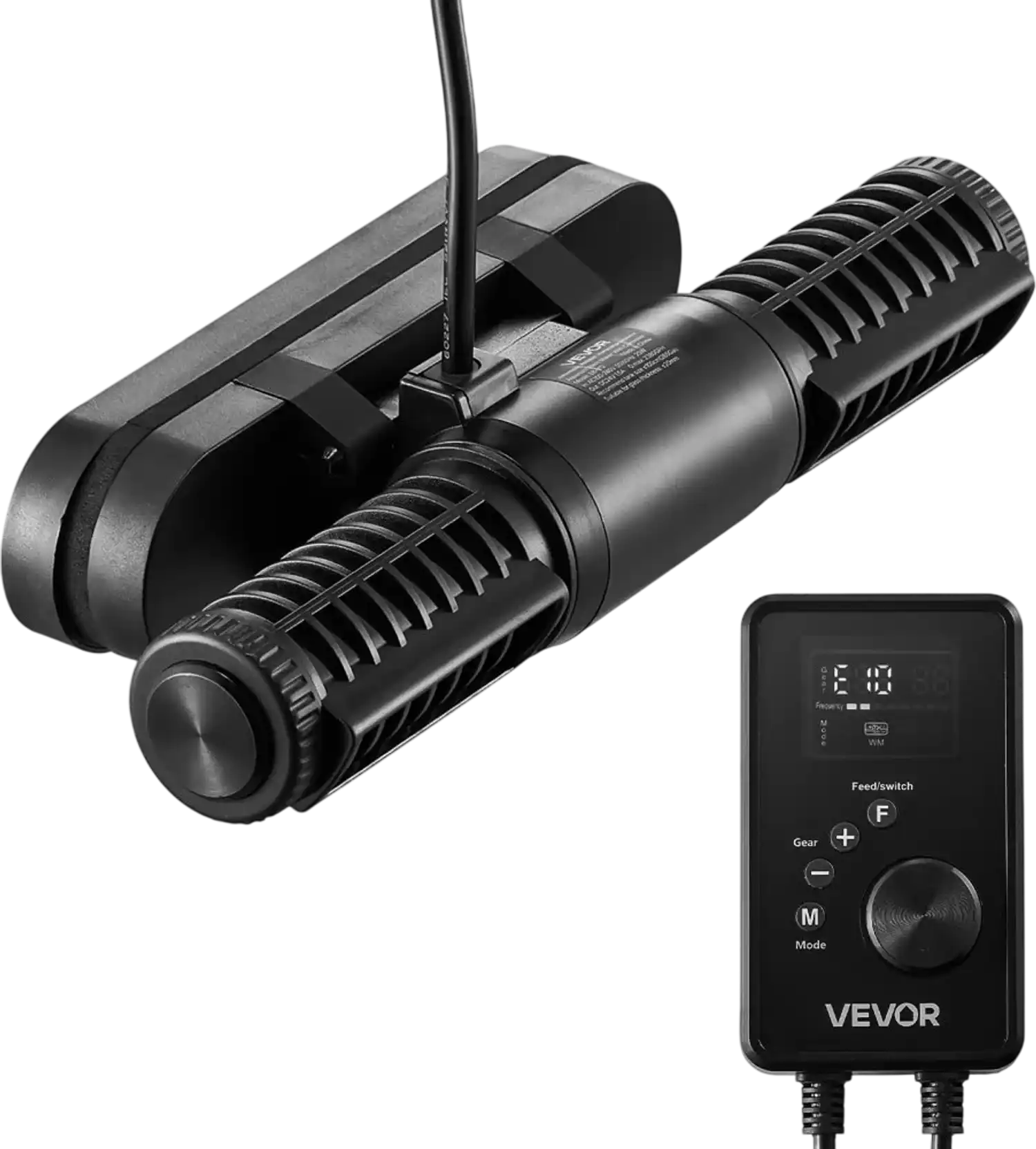 Vevor Aquarium Wave Maker Adjustable Cross Flow Pump with Controller New