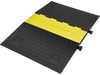 VEVOR Rubber Cable Guard, 5-Channel, 22000 lbs per Axle Load Capacity, Durable Cord Protection Ramp with Hinged Lid for Driveway, Speed Control, and Accessibility Compliance for Both Indoor & Outdo