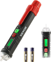 VEVOR Voltage Tester, Non-Contact Voltage Detector with Adjustable Sensitivity, Dual Range AC 12V-1000V/48V-1000V Live & Null Wire Tester Pen with Visual and Audible Alarms, CAT III 1000V Rating