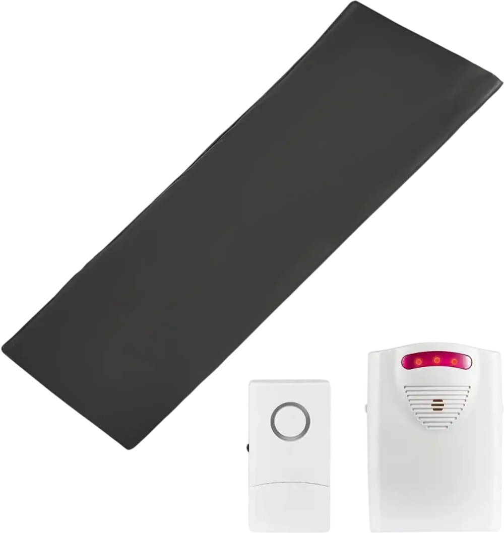 VEVOR Bed Alarm System for Elderly Adults, 14 x 30-inch Wireless Bed Sensor Pad with Pager, Safety Bed Alarms and Fall Prevention Pad for Home, Hospital, Rehabilitation Center