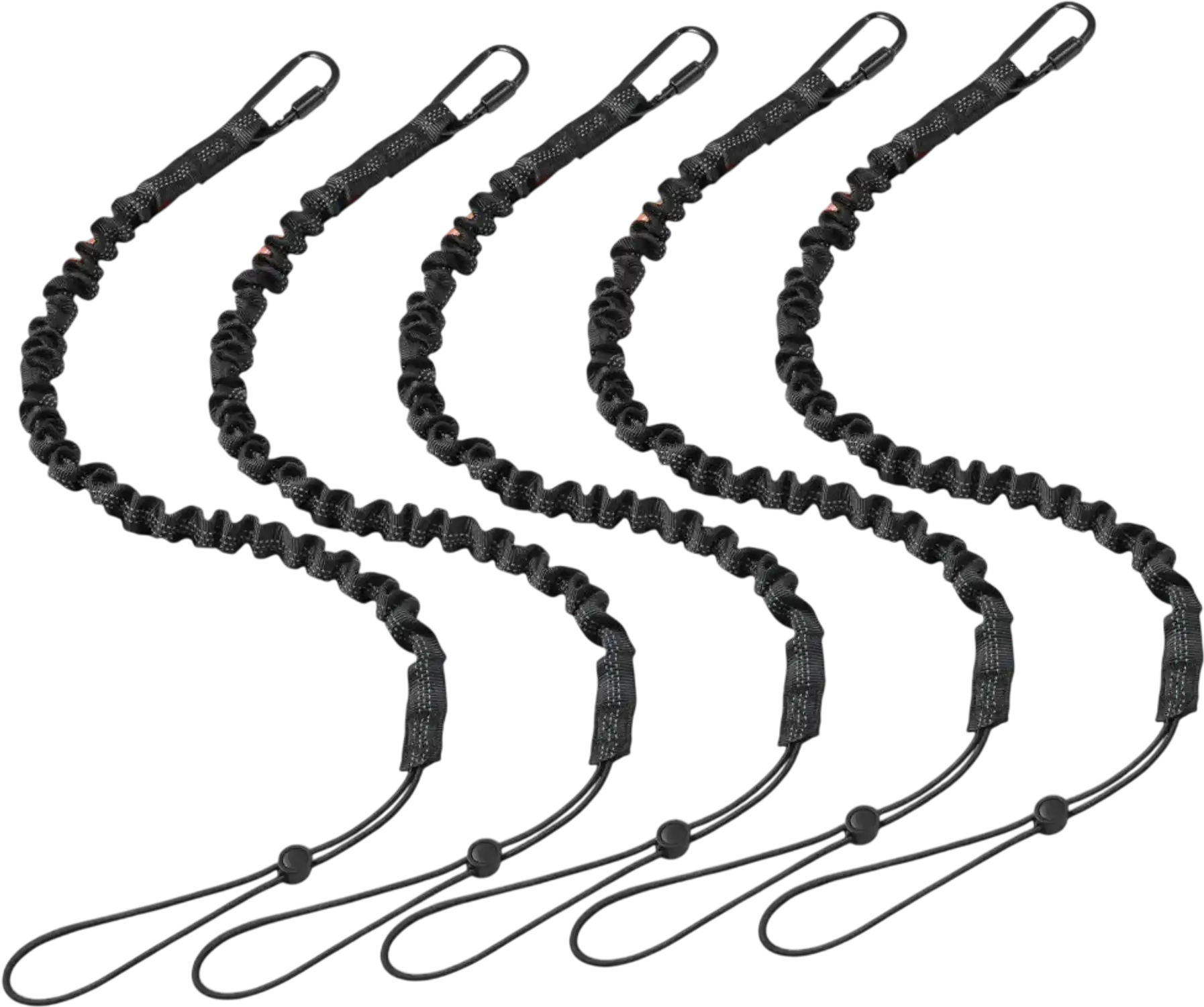 Vevor Tool Lanyard 5-Pack Retractable Safety Fall Protection Leash with Screw-Lock Carabiner New