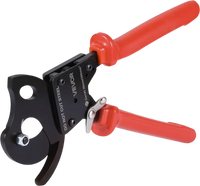VEVOR Ratcheting Cable Cutter, Spring Steel Blades with PVC-Coated Handles, Quick-Release Button, Heavy Duty Ratchet Cable Wire Cutter for Cutting Copper & Aluminum Cables Up to 600 MCM / 300 mm²