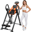 VEVOR Inversion Table, 300 lbs Capacity Heavy Duty Back Inverter Stretcher, Inverted Table with Dual-Roller Locking, Decompression Tables for Shoulders, Neck, Back, Multi-Angle Adjustable Tether Strap