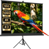 VEVOR Projector Screen with Stand, 100 Inch 4:3 4K 1080P HD Movie Screen, 170° Wide Viewing, Wrinkle-Free Projection Screen with Stable Tripod & Portable Bag for Home Theater, Immersive Movie Nights