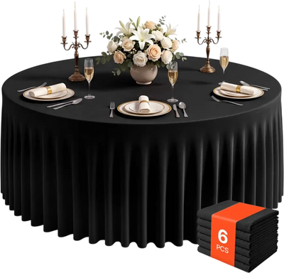 Vevor Tablecloth Spandex Tablecloth with Skirt 60