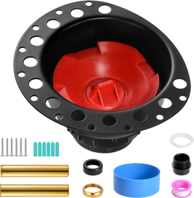 Vevor Bathtub Drain Kit ABS Freestanding Rough-In with 2 Brass Tail Pipes New