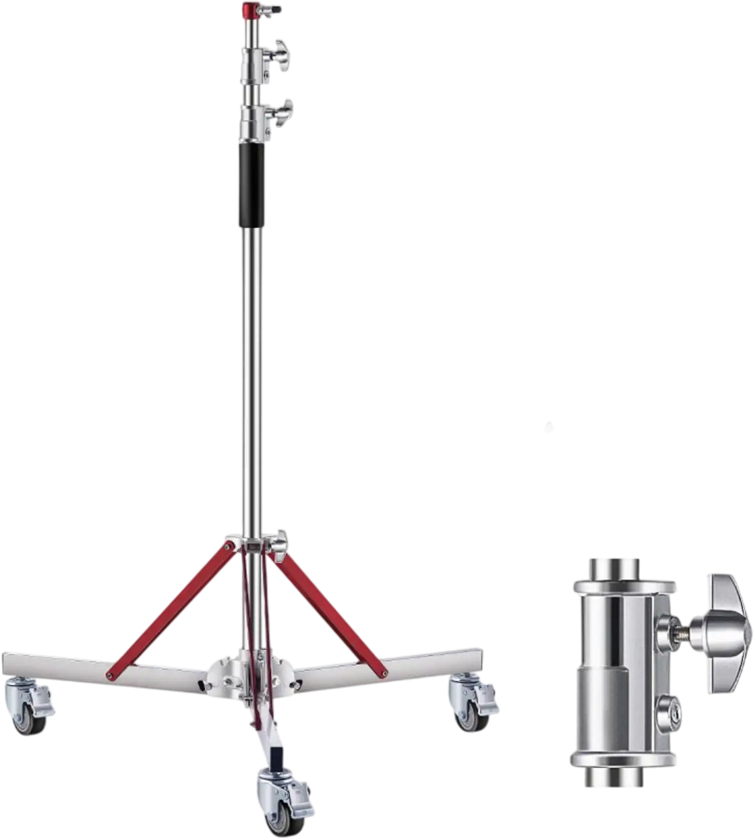 Vevor Light Stand Heavy Duty Tripod with Casters 10.5' New
