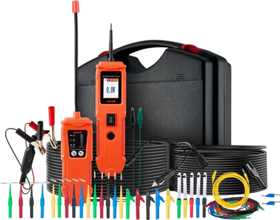 VEVOR Automotive Circuit Tester Kit, 8 - 35 DCV Power Circuit Probe Tester with TFT Color Display and Lighting, 2-in-1 Electrical Automotive Power Tester Probe with 19.7 ft / 6 m Extension Cable