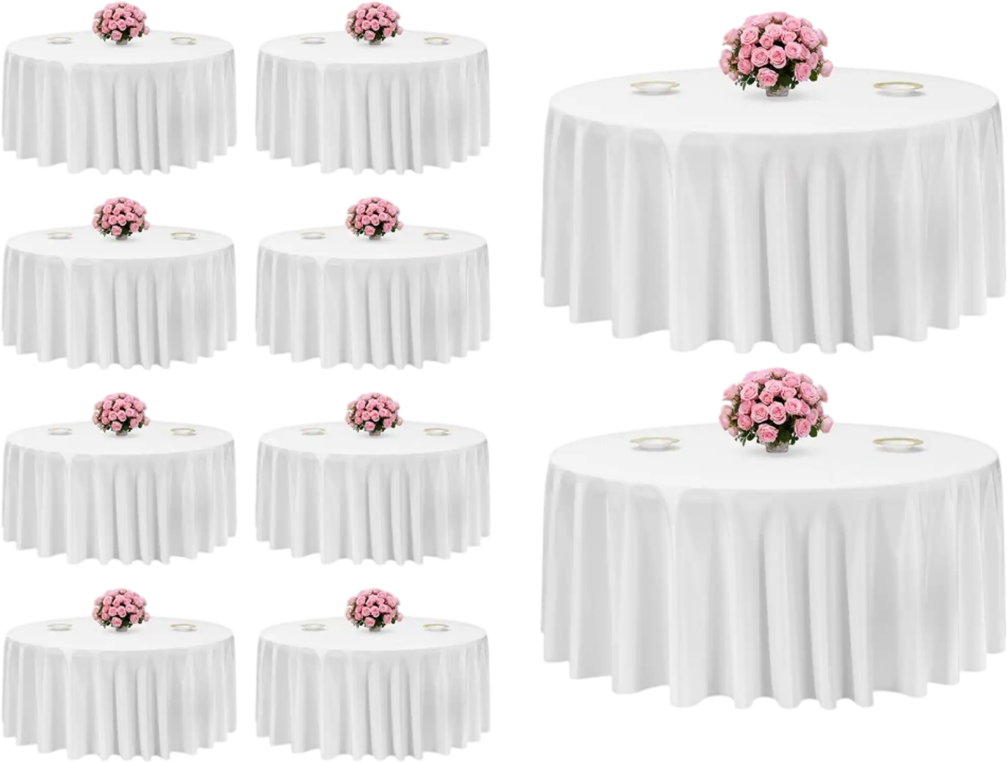 Vevor Tablecloth White Round 132