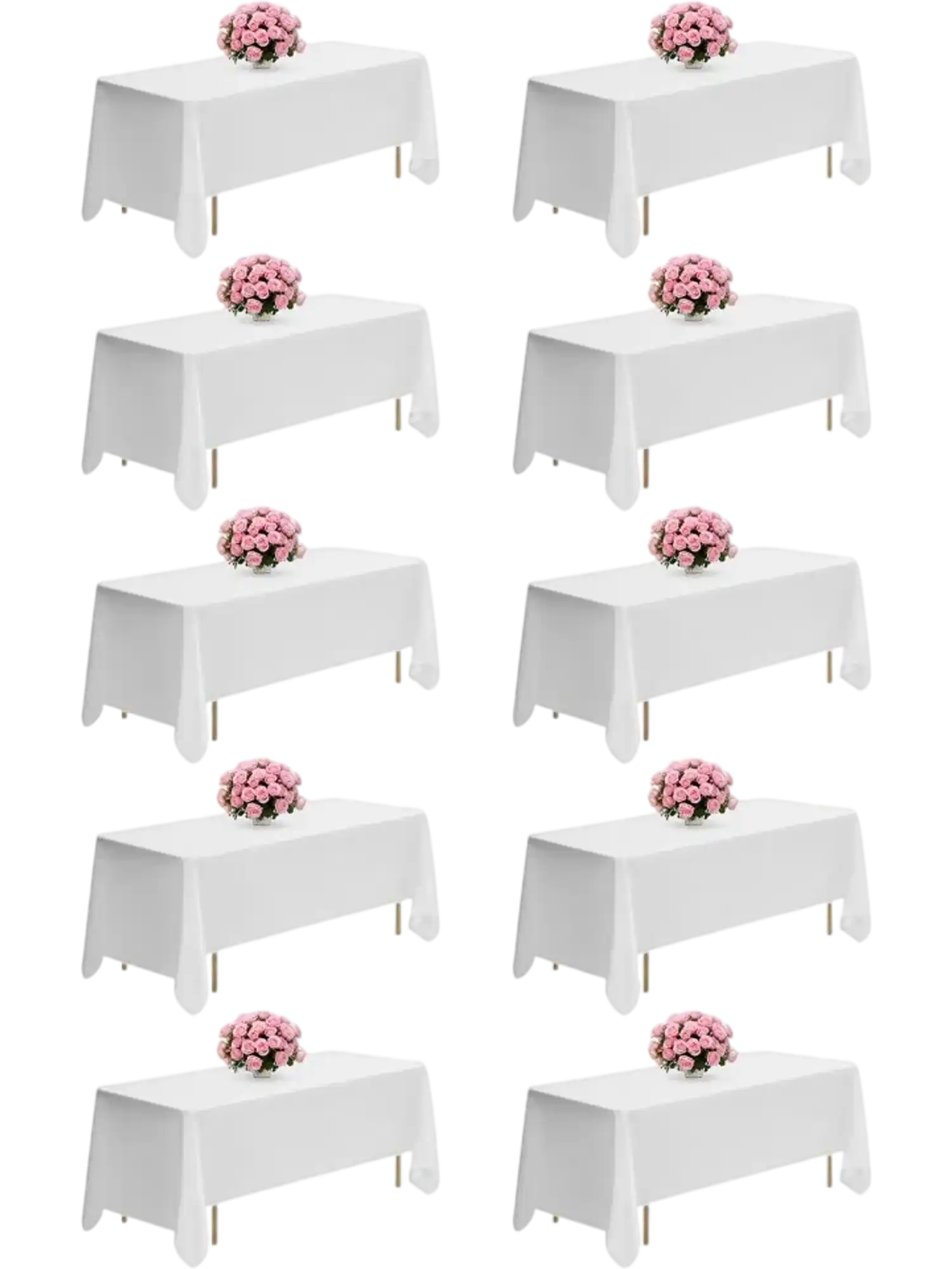 Vevor Tablecloths White 10-Pack 70
