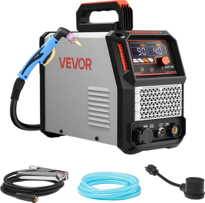 Vevor Plasma Cutter 50A Non-Touch IGBT Inverter with 2T/4T Function 110/220V New