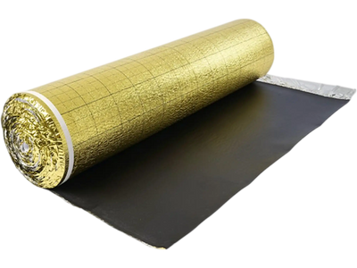 VEVOR Floor Underlayment 200 sq. ft/Roll, 3-in-1 3 mm Thick Flooring Padding with Tape & Vapor Barrier, Heavy Duty EPE Foam with Gold PE, Soundproofing and Noise Reduction, for Laminate Wood Floors