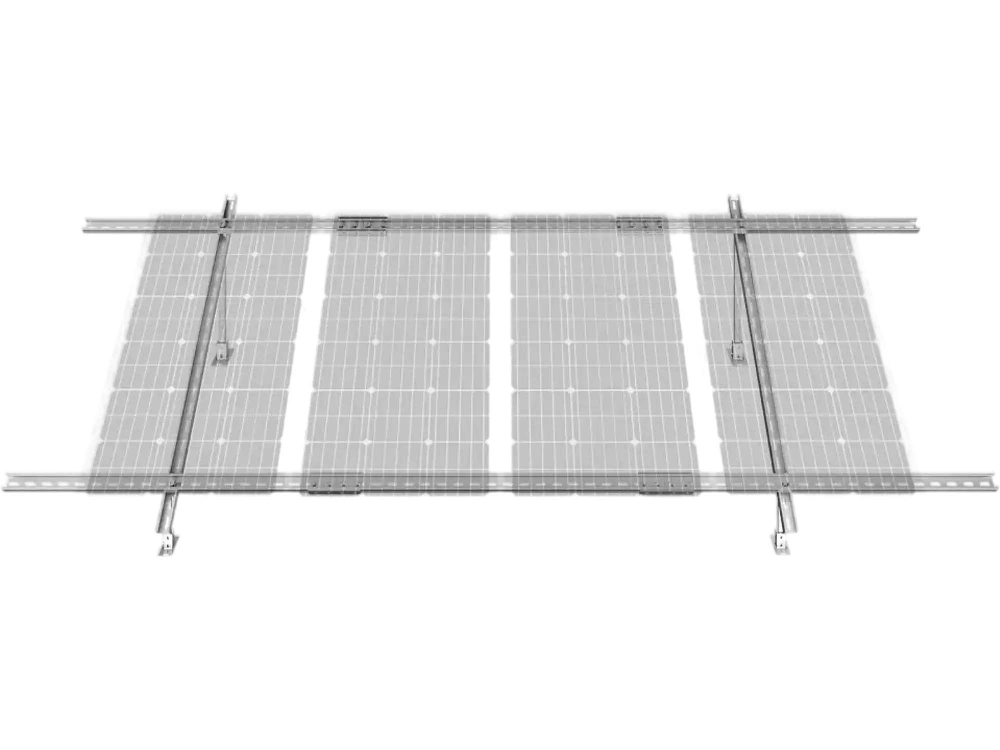 Vevor Solar Panel Mounting Brackets 30°-60° Adjustable Ground Mount Stand New
