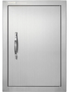 VEVOR BBQ Access Door, 14W x 20H Inch Single Outdoor Kitchen Door, Stainless Steel Flush Mount Door, Wall Vertical Door with Handle, for BBQ Island, Grilling Station, Outside Cabinet
