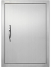 VEVOR BBQ Access Door, 17W x 24H Inch Single Outdoor Kitchen Door, Stainless Steel Flush Mount Door, Wall Vertical Door with Handle, for BBQ Island, Grilling Station, Outside Cabinet