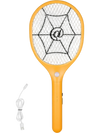 VEVOR Electric Fly Swatter, Zapper Racket with 3 Layers Mesh, Powerful Fly Killer Indoor & Outdoor with 500mAh Battery Rechargeable for Home, Bedroom, Kitchen and Patio, Yellow & Black
