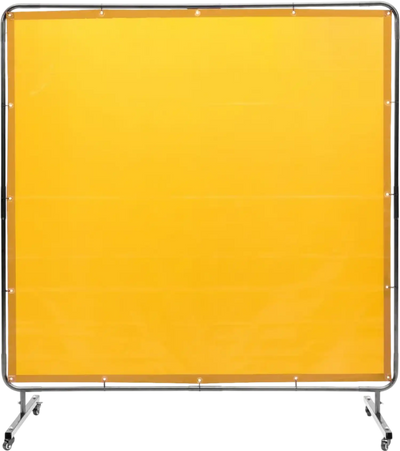 Vevor Welding Screen 6' x 6' Flame-Resistant Vinyl Curtain with Frame New