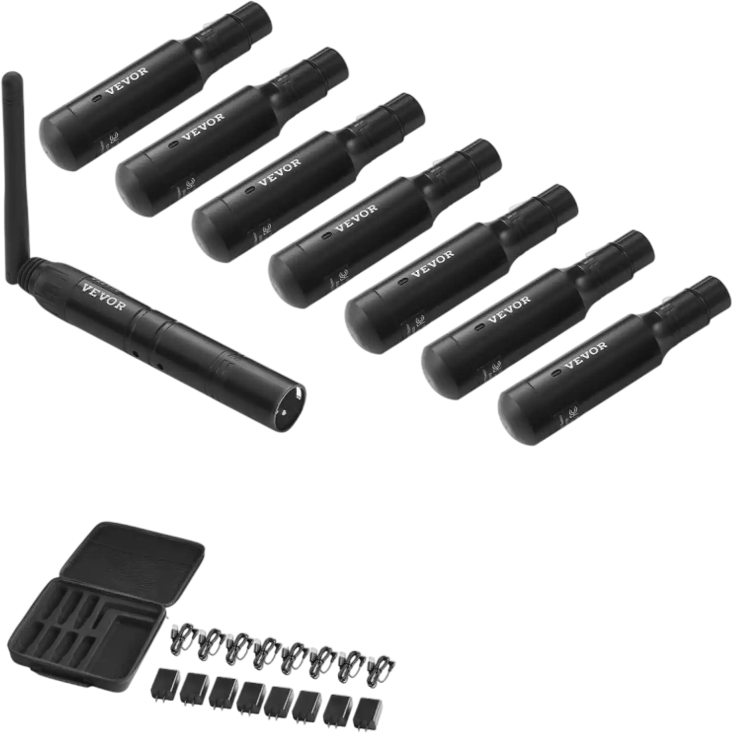 Vevor DMX Wireless Receiver & Transmitter Rechargeable Stage Lighting Control System New