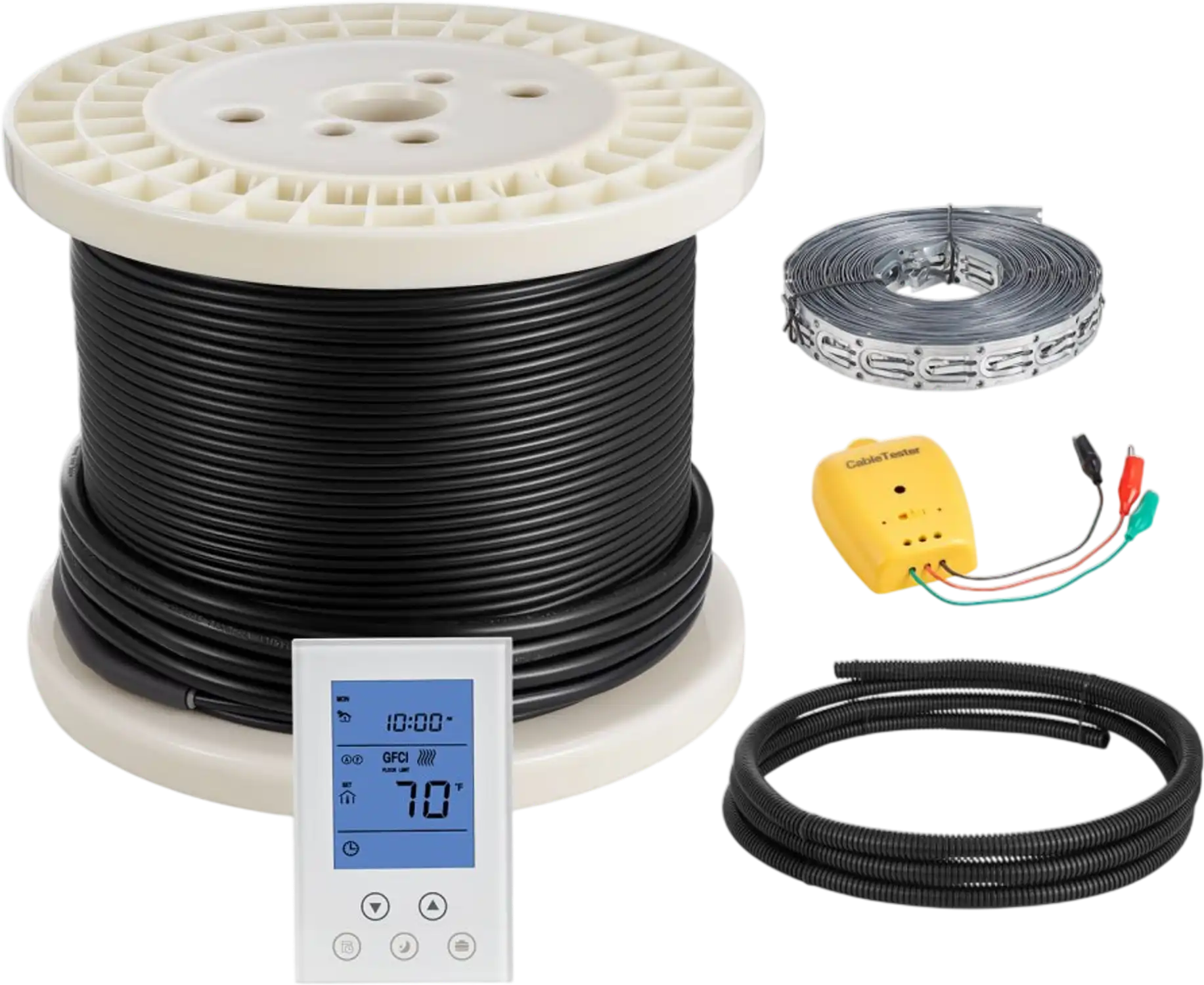 Vevor Floor Heat Cable 100 sq. ft. 120V Underfloor Heating Kit New