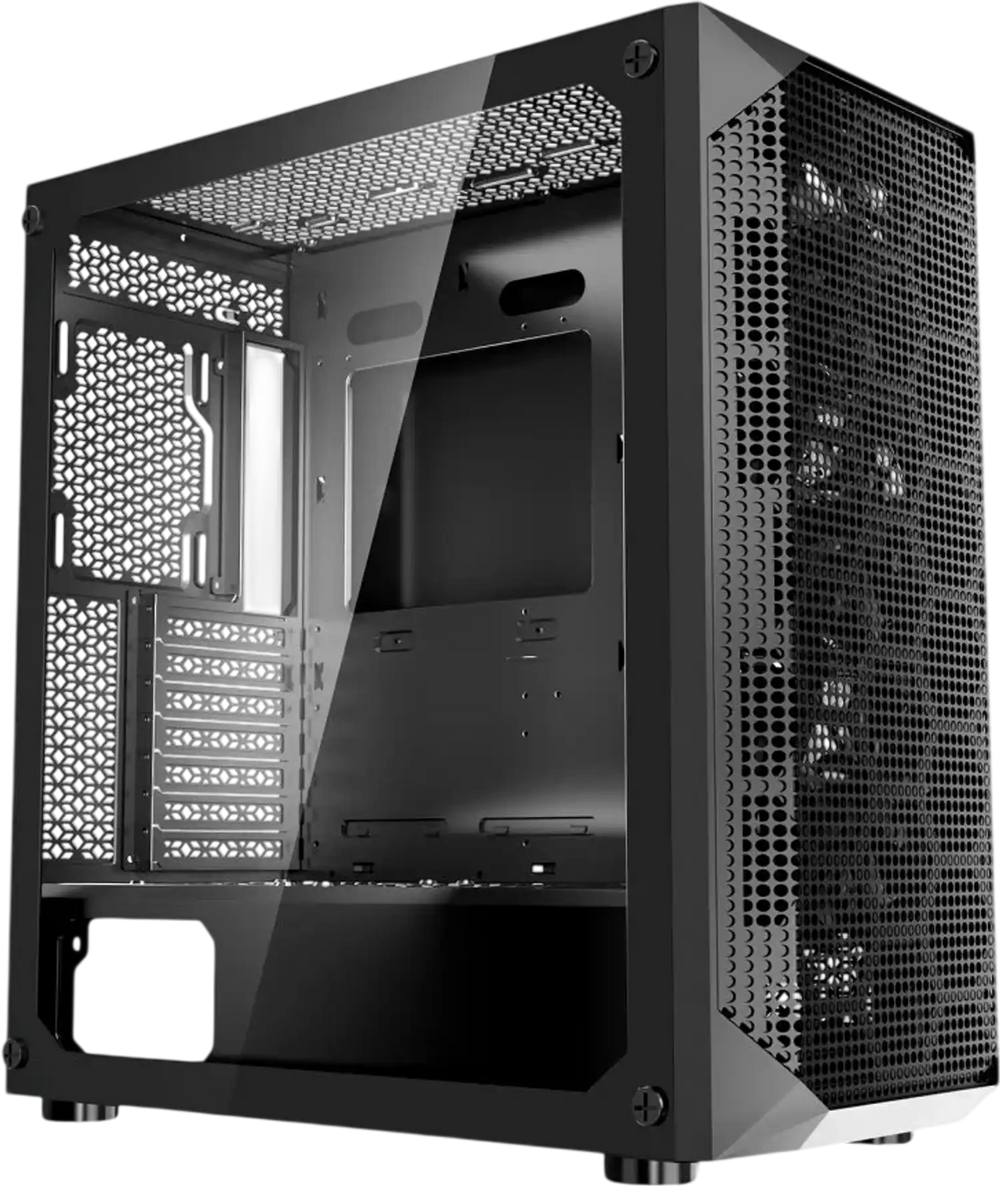 VEVOR PC Gaming Case, Full-Tower, Computer Case with High-Airflow Panel, Magnetic Dust Filter, 3 x 140mm PWM Fans, Cable Management, for GPU up to 410mm in Length, Compatible with E-ATX/ATX/M-ATX/ITX