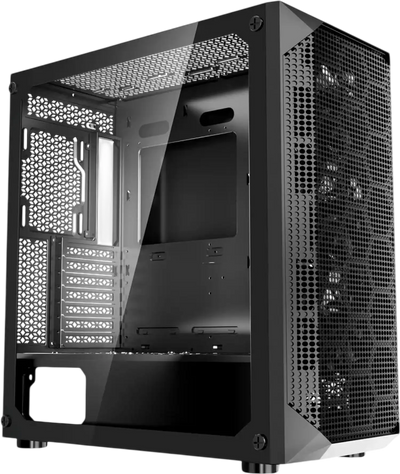 VEVOR PC Gaming Case, Full-Tower, Computer Case with High-Airflow Panel, Magnetic Dust Filter, 3 x 140mm PWM Fans, Cable Management, for GPU up to 410mm in Length, Compatible with E-ATX/ATX/M-ATX/ITX