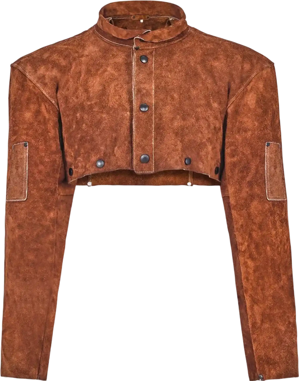 VEVOR Leather Welding Cape Sleeve, Heavy Duty Flame Resistant Cowhide Safety Cape Sleeves for Men Women, Heat-Resistant for Welding, Blacksmithing, Woodworking, Gardening, M-Size