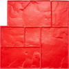 VEVOR Concrete Stamps Mat, 24 x 24 in, Concrete Texturing Skin Polyurethane Stamp Stone Tile Texture Mat, Slate floor Imprint Seamless Stamp Concrete Molds for Outdoor Decorative, Red