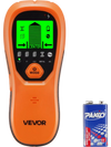 VEVOR Stud Finder Wall Scanner, 5 in 1, Electronic Wall Stud Detector with Smart Sensor, High-Definition LCD Display and Audio Alarm, for the Center and Edge of Metal, AC Wire, Joists, Pipes, Orange