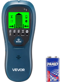 VEVOR Stud Finder Wall Scanner, 5 in 1, Electronic Wall Stud Detector with Smart Sensor, High-Definition LCD Display and Audio Alarm, for the Center and Edge of Metal, AC Wire, Joists, Pipes, Blue