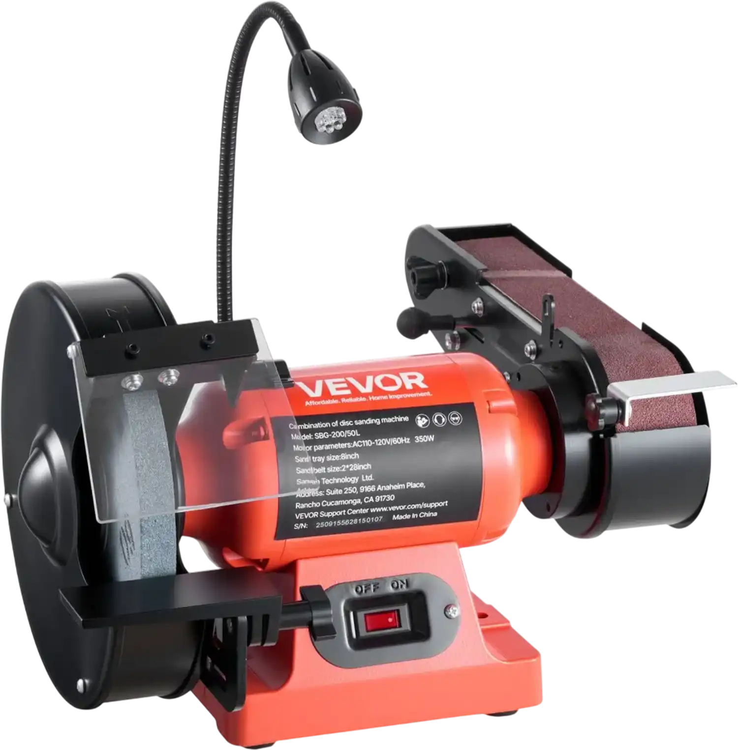 Vevor Bench Grinder & Belt Sander Combo 8