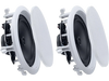 VEVOR In Ceiling Speakers, 8", In-Ceiling & In-Wall Speaker System, Hi-Fi Sound, 150W Peak, 2-Way Flush Mount Speakers, for Damp Humid Placement, Home Theater, Living Room, or Covered Patio, 1 Pair