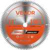 VEVOR Circular Saw Blade, 12 inch Diameter, 100 Sharp Alloy Teeth, 1 inch Arbor, Fine Finish, Aluminum Cutting Blade for Circular Saw, with Noise-Reducing Heat Vents, for Cutting Steel and Metal