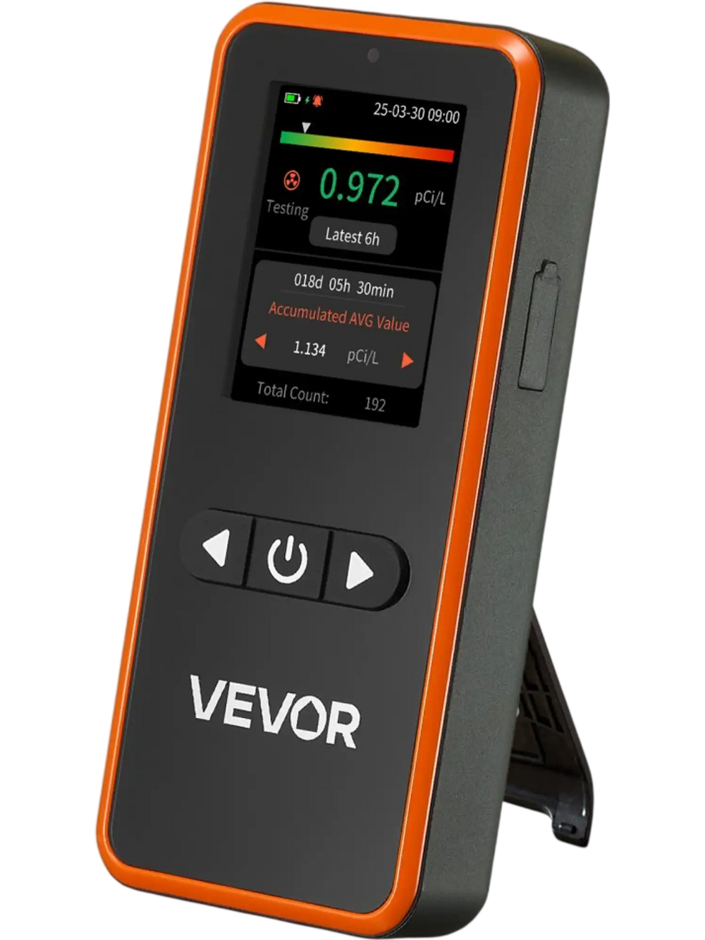 Home Radon Detector 3.3Bq to 37kBq/m³ Portable Easy to Use Battery Operated