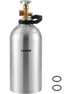 VEVOR 30 Cu. Ft DOT Nitrogen Cylinder Aluminum Alloy Air Tank (Ships Empty), High-Strength Aluminum Alloy 6061-T6 Cylinder with CGA-580 Valve & Handle, for Manufacturing, Welding, Beverage Production