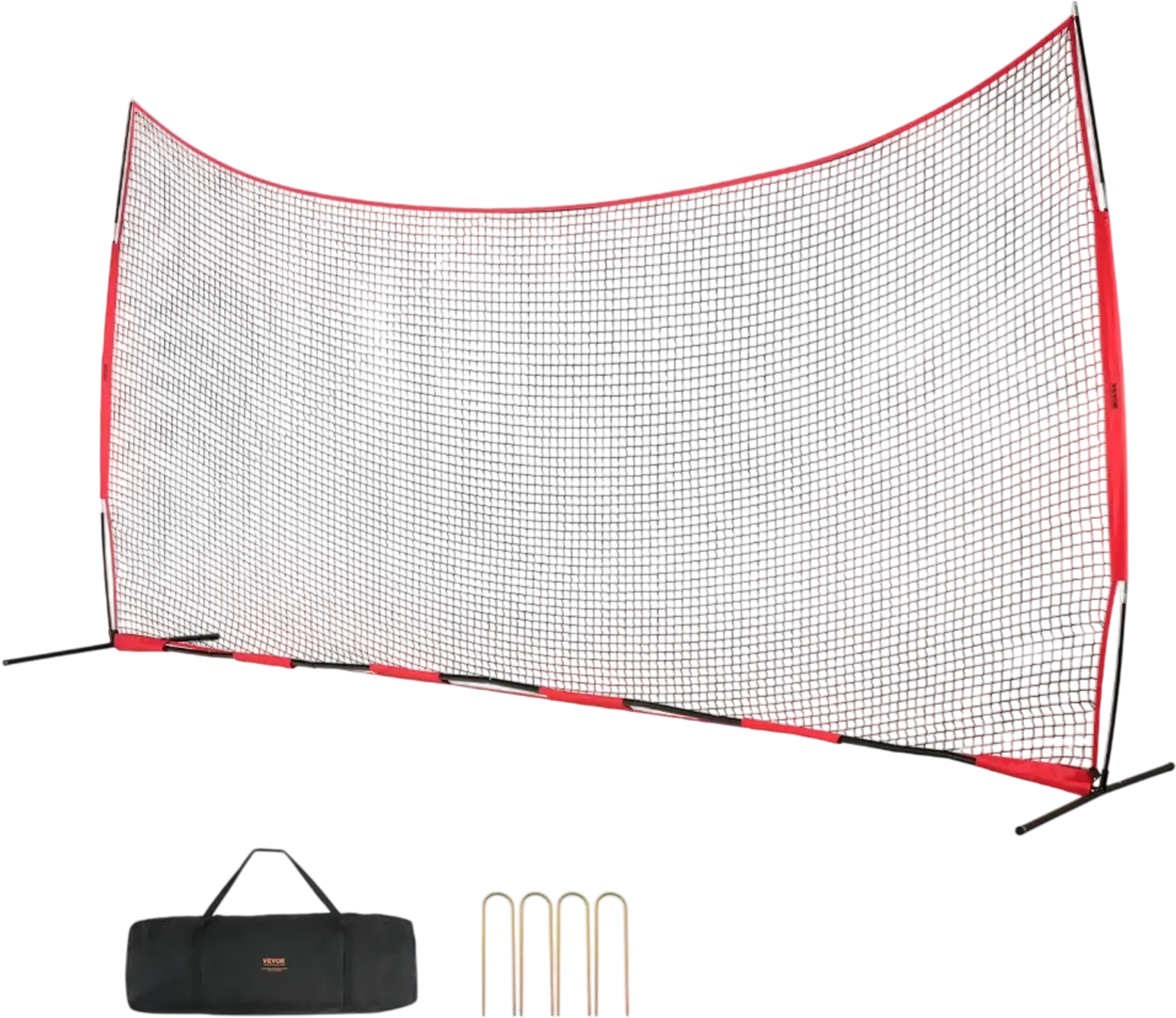 Vevor Sports Barrier Net 20' x 10' Portable Barricade Backstop with Carry Bag New