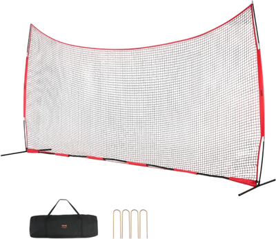 Vevor Sports Barrier Net 20' x 10' Portable Barricade Backstop with Carry Bag New