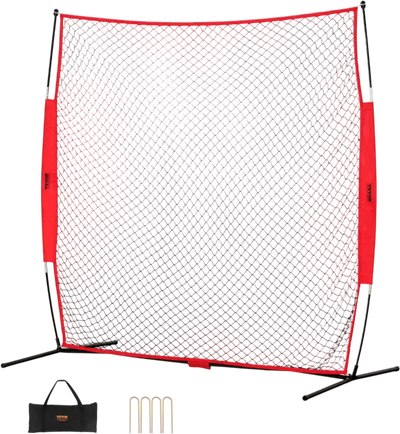 Vevor Backstop Net 7' x 7' Portable Sports Barrier Netting with Carry Bag New