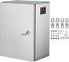 VEVOR NEMA Stainless Steel Enclosure, 16 x 12 x 8\'\' NEMA 4X Steel Electrical Box, IP66 Waterproof & Dustproof, Outdoor/Indoor Electrical Junction Box, with Mounting Plate