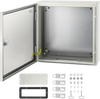 VEVOR NEMA Steel Enclosure, 20 x 20 x 6\'\' NEMA 4X Steel Electrical Box, IP66 Waterproof & Dustproof, Outdoor/Indoor Electrical Junction Box, with Mounting Plate