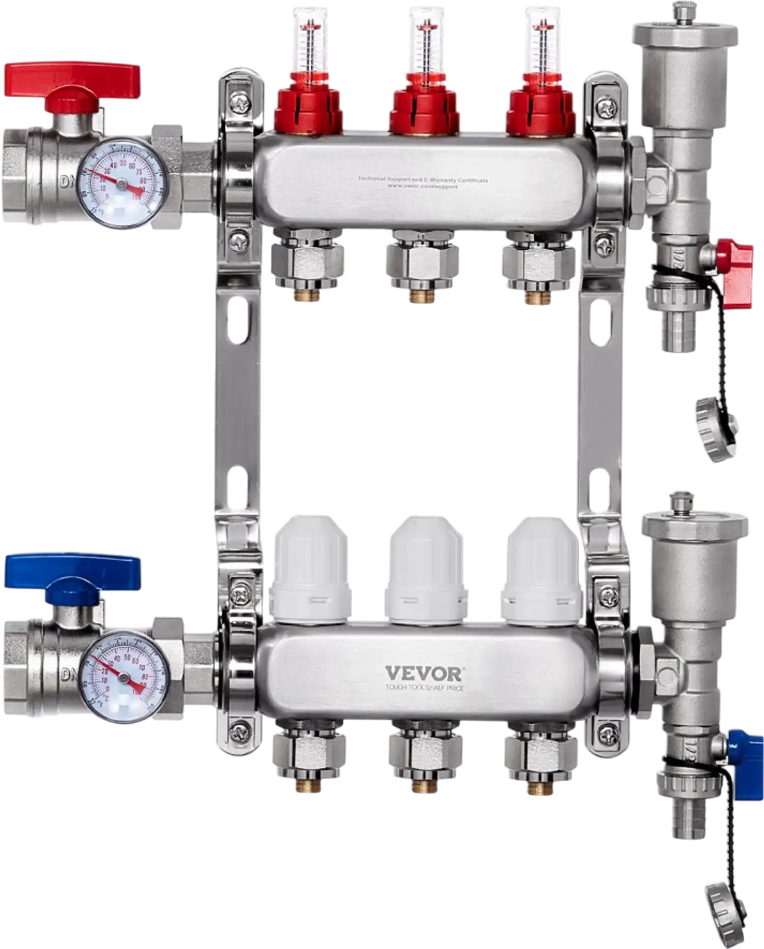 Vevor Manifold 3-Branch 1/2