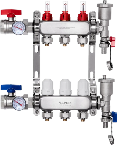 Vevor Manifold 3-Branch 1/2