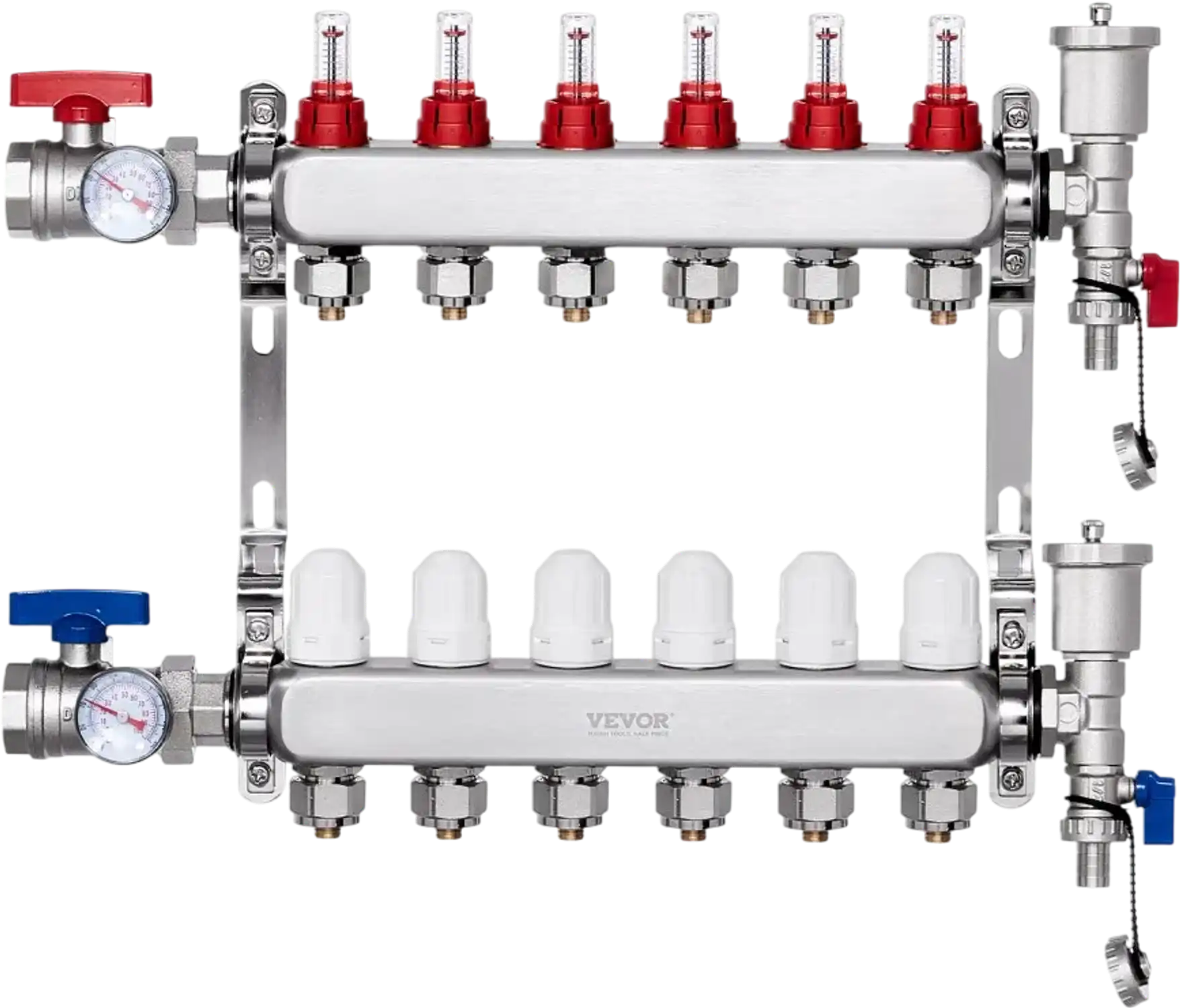 Vevor Radiant Heat Manifold 6-Branch 1/2