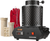VEVOR Gold Melting Furnace, 1350W, 2102 ℉, PID Digital Electric Melting Furnace with 1 kg and 3 kg Ceramic Crucibles, Insulated Gloves, Crucible Tongs and Tray, for Gold, Silver, Aluminum, Copper